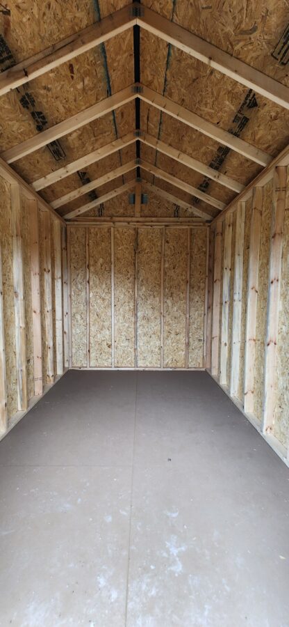 8' x 12' Chestnut Urethane Utility Shed - Image 7