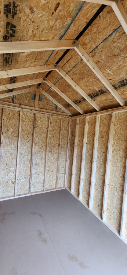 8' x 12' Chestnut Urethane Utility Shed - Image 4