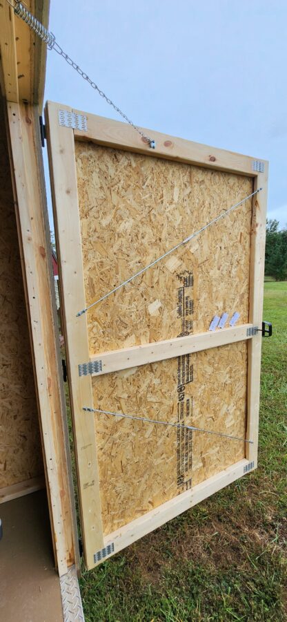 8' x 12' Chestnut Urethane Utility Shed - Image 6